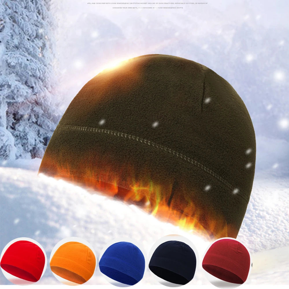 Outdoor Fleece Sports Hat Fishing Cycling Hunting Military Tactical Men Women Warm Windproof Winter Camping Hiking Caps Pi-Mart