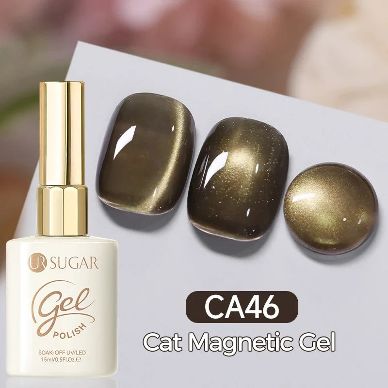 UR SUGAR 15ml Cat Magnetic Gel Nail Polish 30 Colors Semi Permanent Magnetic Gel UV/LED Soak Off Painting Vanrish Design Tri Light Beauty
