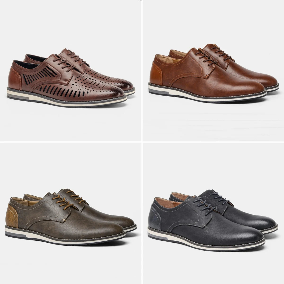 Leather loafer men fashion comfortable 2024 brand casual shoes men Pi-Mart