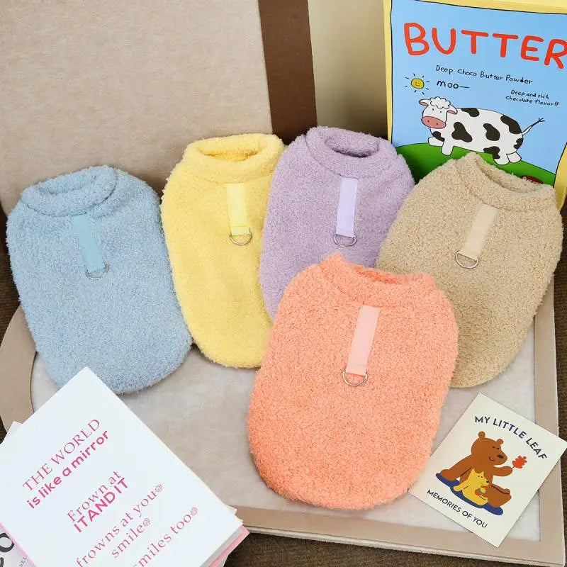 Winter Dog Sweater Warm Plush Dog Clothes for Small Medium Dogs Cats Soft Puppy Coat Jacket Chihuahua Teddy Costums Dog Supplies Pi-Mart