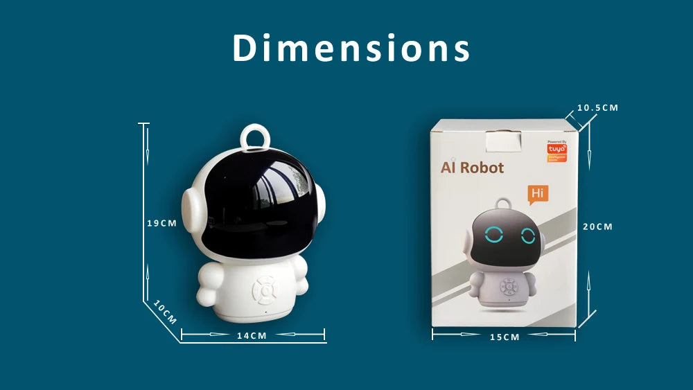 Smart AI Robot WiFi Early Education Toys for Children Speech Recognition & Voice Interactive Educational Learning Machine Pi-Mart