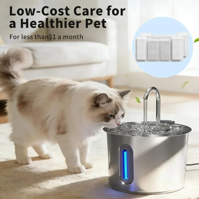 15/30pcs Cat Water Fountain Filter- Suit for Cat Dog Pet Water Fountain Cat Fountain Filter Replacement For TY09/TY10(2.2L/3.2L) Pi-Mart