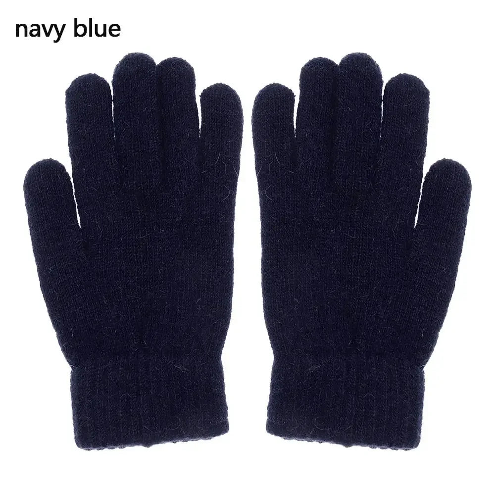Fashion Elastic Outdoor Warm Thick Winter Gloves Mittens Full Finger Gloves Pi-Mart