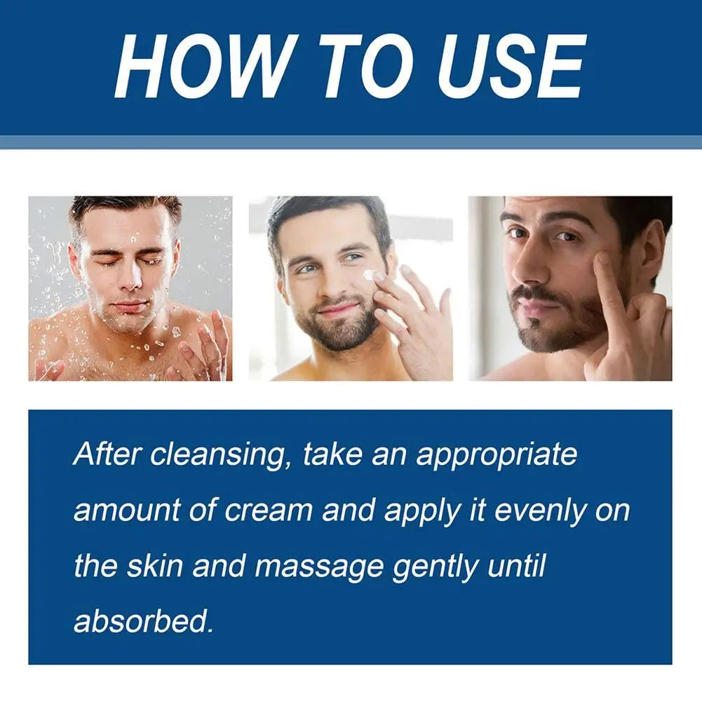 Retinol Face Cream for Men Firming Lifting Brightening Fade Fine Lines Anti Puffiness Moisturizing Nourishing Facial Skin Care Pi-Mart