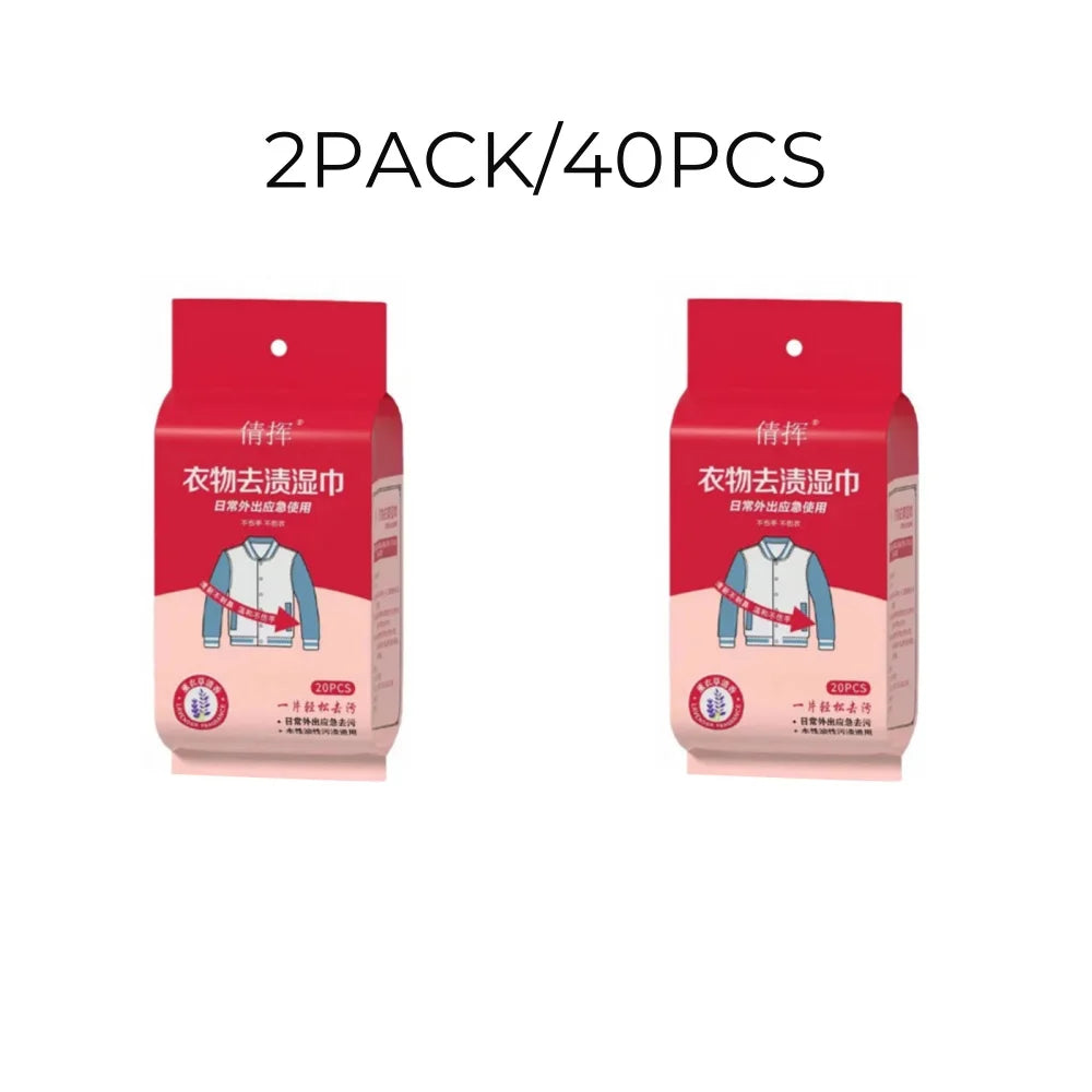 Disposable Clothing Stain Removal Wet Wipes Multi Functional Non Washing For Down Cotton Leather Jacket Stain Removing Wet Wipes LadyShow.Store
