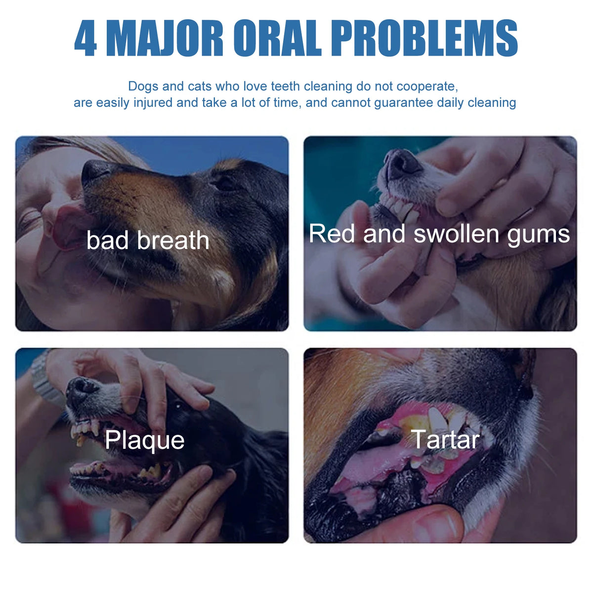 Pet Oral Tartar Remover Spray Deep Clenaing Yellow Teeth Eliminate Bad Breath Fresh Breath Whitening Teeth Pet Oral Foam Cleaner Pi-Mart