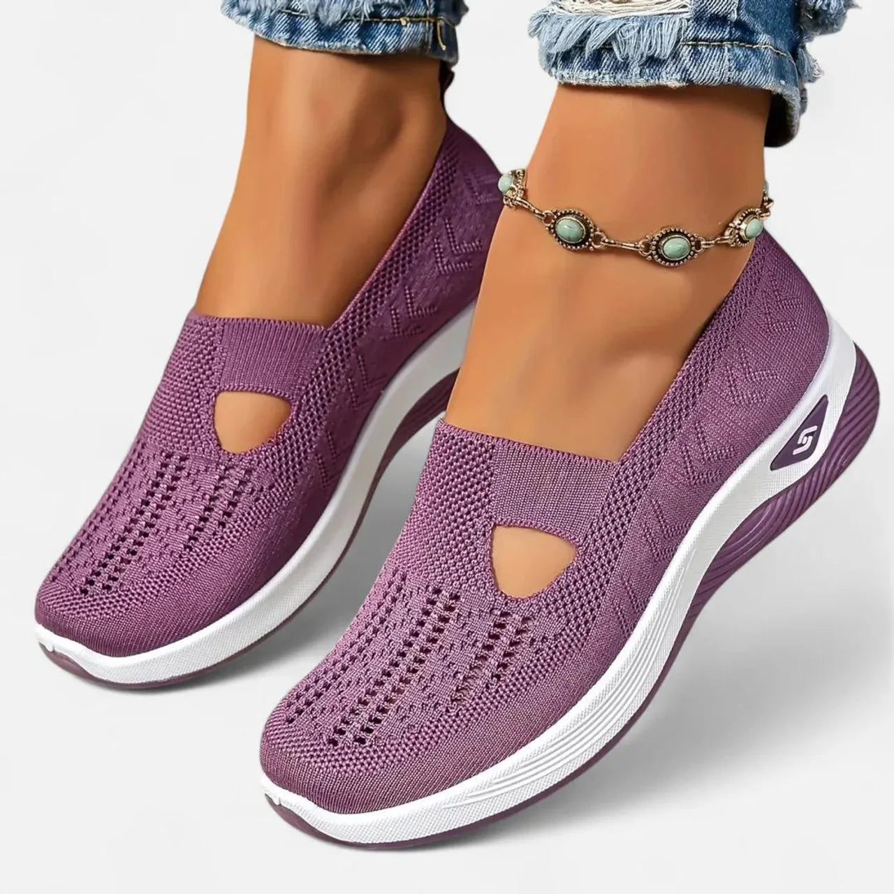 Spring Breathable Mesh Flats Shoes for Women Comfortable Slip on Casual Shoes Woman Lightweight Soft Bottom Loafers LadyShow.Store