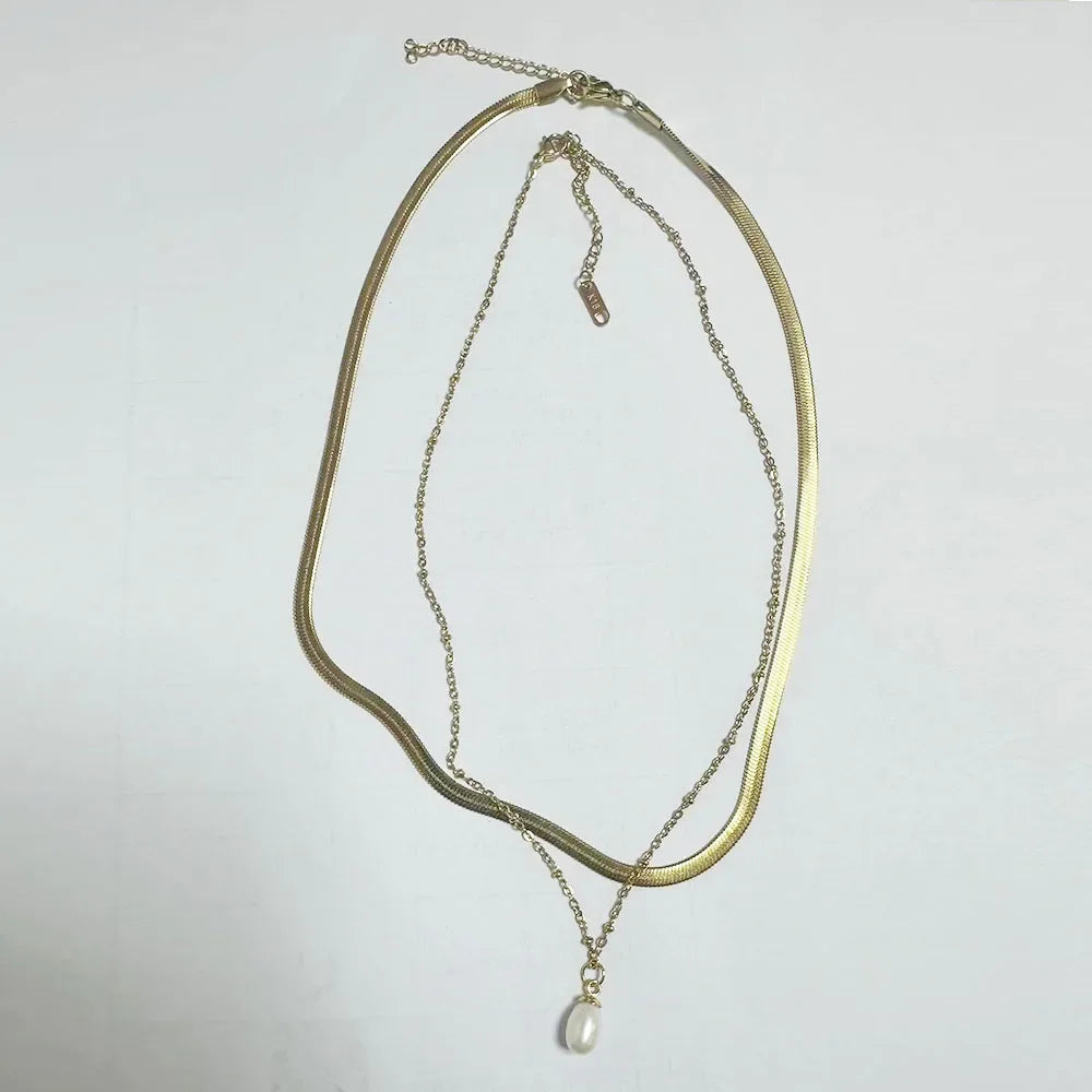Stainless Steel Creative Steel Ball Chain Necklace Pi-Mart