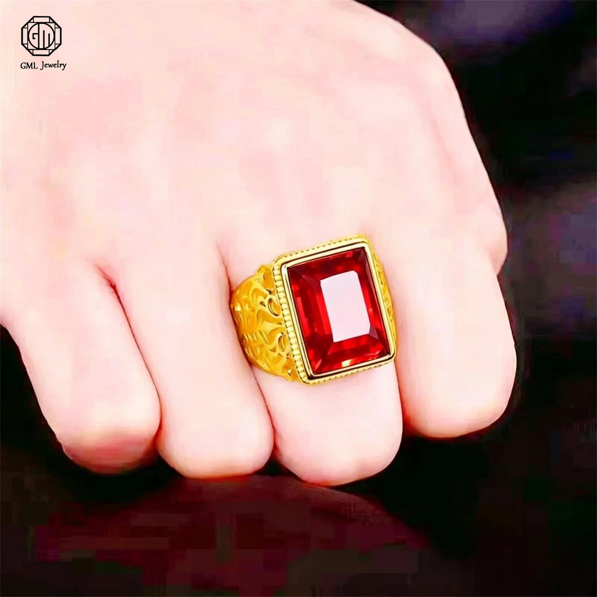 Sand Gold Adjustable Ring Matte Wide Band Openable Fade Resistant Unisex Couple Jewelry Solid Minimalist Gift Pi-Mart