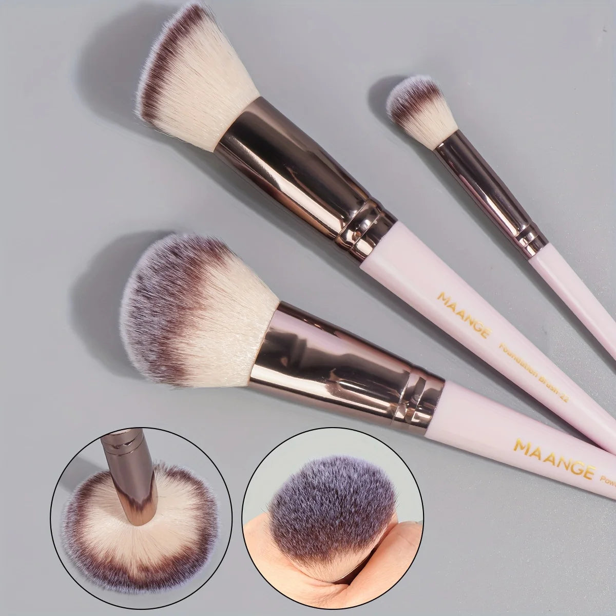 MAANGE 30pcs Professional Makeup Brush Set Foundation Concealers Eye Shadows Powder Blush Blending Brushes Beauty Tools with Bag Pi-Mart