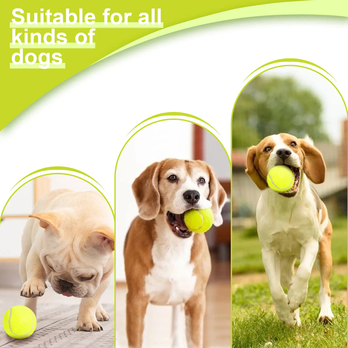 Mini Automatic Dog Ball Launcher 3m/6m/9m,USB Charging Interactive Pet Toy with 3 Tennis Balls for Puppy Indoor Outdoor Exercise Pi-Mart