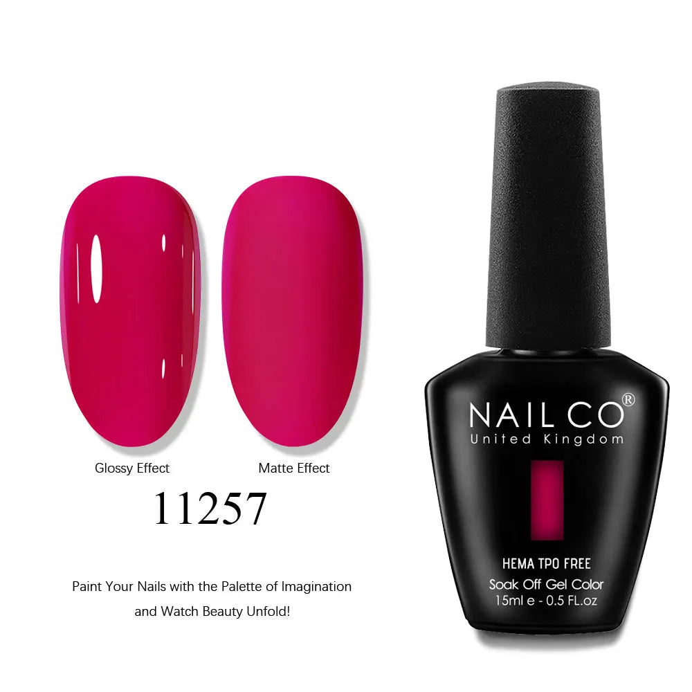 NAILCO 15ml Nails Art Gel Lack Polish Summer Hybrid Nail Varnish Manicure UV Top Coat Base HEMA TPO FREE Esmalte Nail Gel Polish Tri Light Beauty