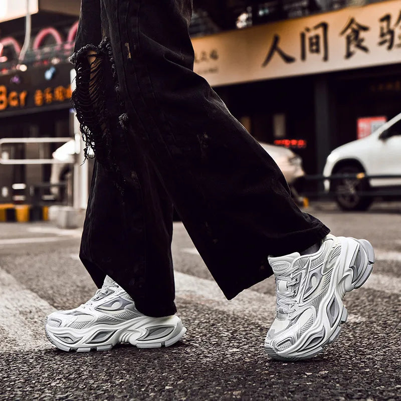 Men's Breathable Casual Sneakers Luxury Trainer Fashion Loafers Running Shoes - Comfortable Race Shoes for Male Pi-Mart