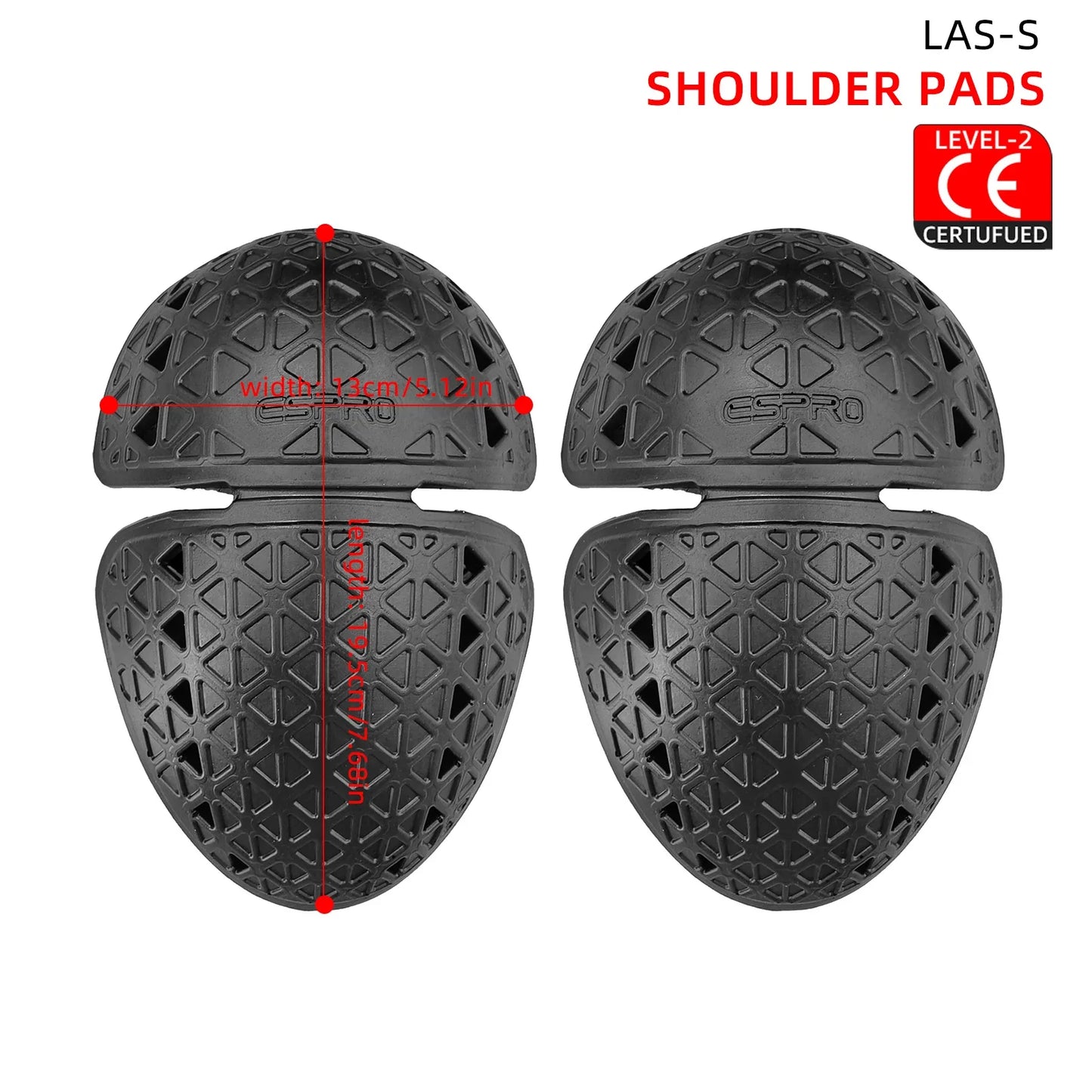 Black CE Level 2 Certified Motorcycle Jacket Insert Protector Thick Elastic Back Spine Protective Pad Rider Armor Coat Accessory LadyShow.Store