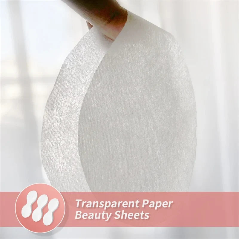 1000/500pcs Cotton Eye Mask Paper Disposable DIY Natural Cotton Eye Paper Essential Product Ultrathin Eye Pads Skin Care Tools Tri Light Beauty