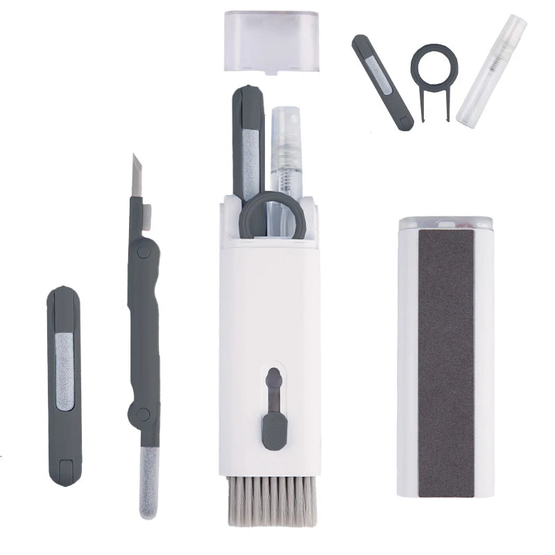 7 in 1 Computer Keyboard Cleaner Brush Kit Earphone Cleaning Pen For Headset Keyboard Cleaning Tools Cleaner Keycap Puller Kit Pi-Mart
