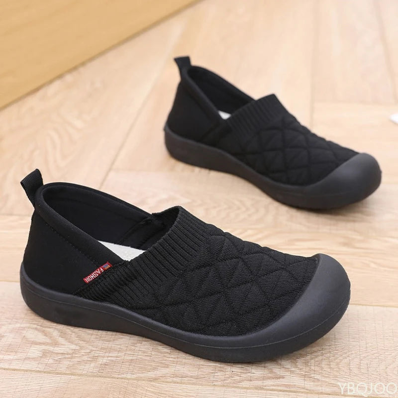 Spring and Autumn Fashion New Lightweight and Comfortable Women's Single Shoes with Soft Surface One Step Stepping Women's Shoes Pi-Mart
