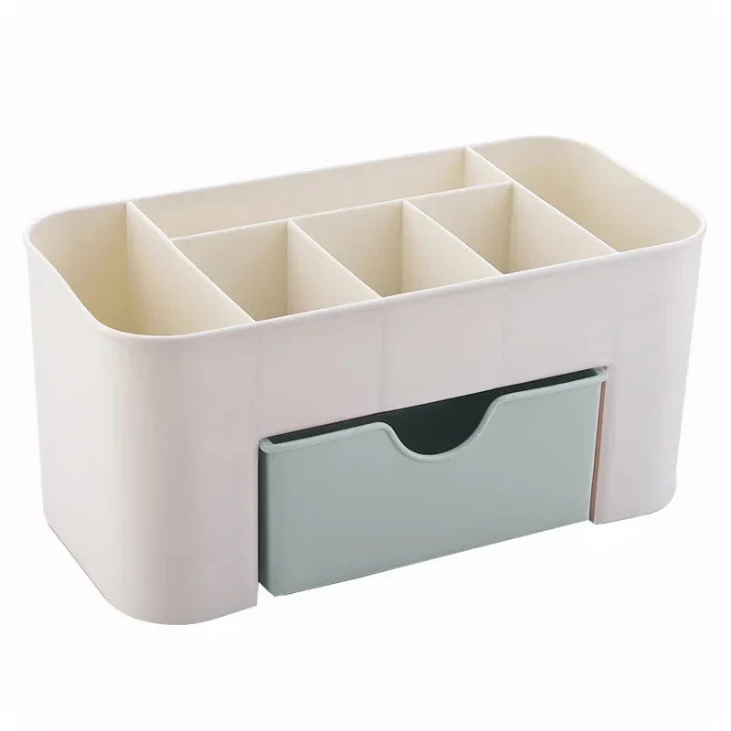 Nail Storage Box Plastic Drawer Style Easy to Clean Desktop Organization Large Capacity Cotton Swab Polishing Sand Strip Toolbox Tri Light Beauty