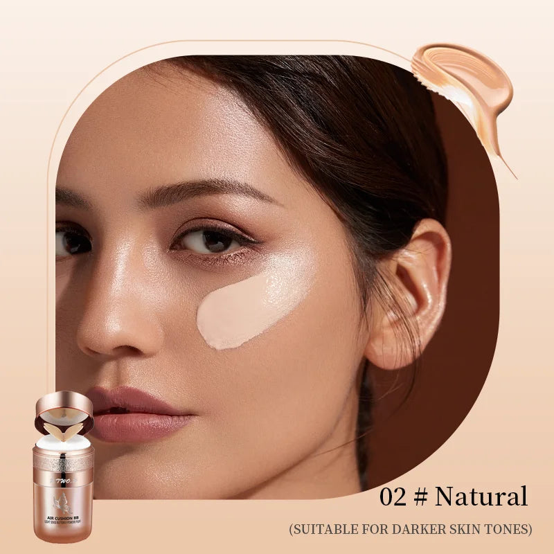 Air Cushion BB Cream Butterfly Powder Puff Moisturizing Foundation Concealer Whitening Oil-control Waterproof Makeup Cosmetics LadyShow.Store