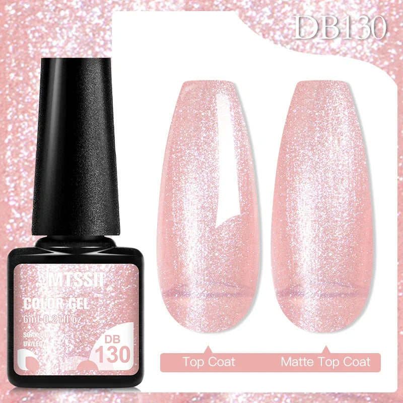 Mtssii 6ML Chocolate Color Gel Nail Polish Brown Semi Permanent UV Gel Autumn Winter Popular Soak Off Nail Art Gel Varnishes Tri Light Beauty