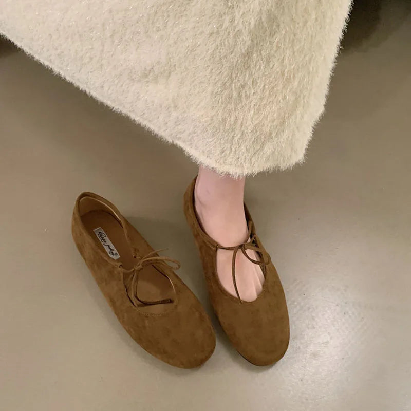 Fashion Butterfly-Knot  Women Flats With Shoes Casual Female Soft Footwear Round Toe Ladies Flats Slip On Shoes Pi-Mart