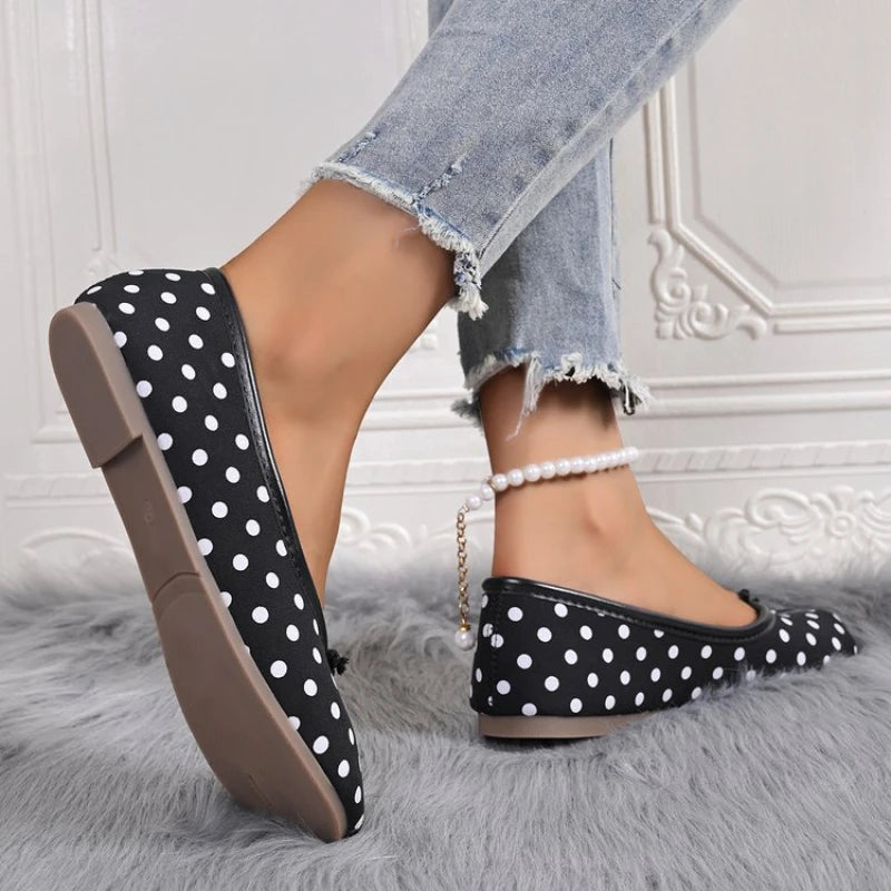 2026 All-Season New Women's Gentle Flat Sole Flats - Bowknot Comfortable Mom Shoes, Multiple Options Available Casual Shoes Pi-Mart