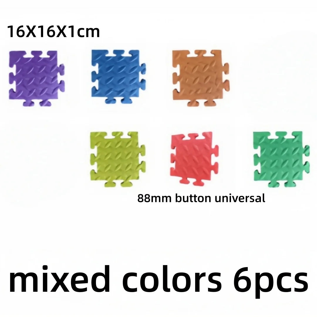 6pc Pet Button Puzzle EVA Pad Dog Cat Training Communication Buttons Anti Slip Mat Interactive Toy Multi-functional Pet Supplies Pi-Mart
