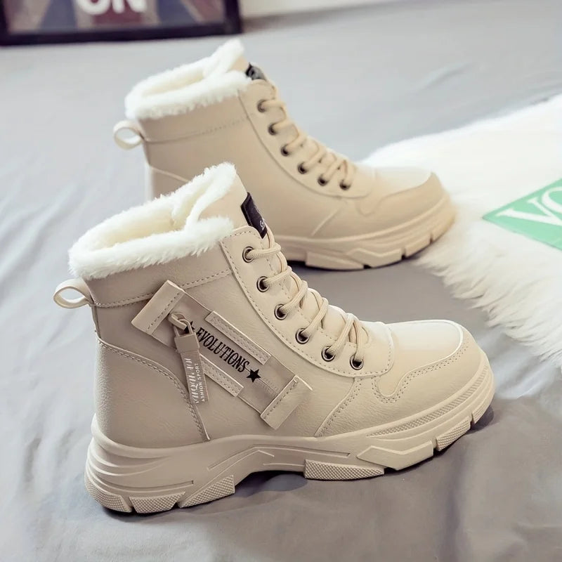 Women's Ankle Boot, Short Boot, Winter Boot with Thick Lining and Insulation, Stylish and Versatile, Thick-Soled Winter Boot LadyShow.Store