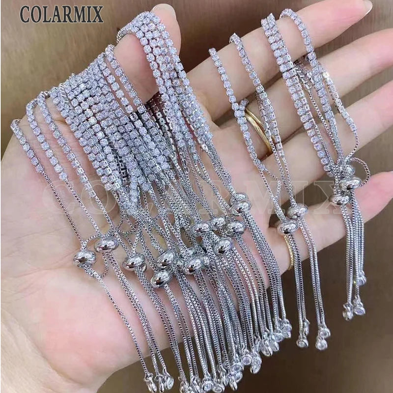 10 Pcs Zircon Bracelet Fashion Bracelet Jewelry Bracelet Accessories Jewelry bangle 40033 Pi-Mart