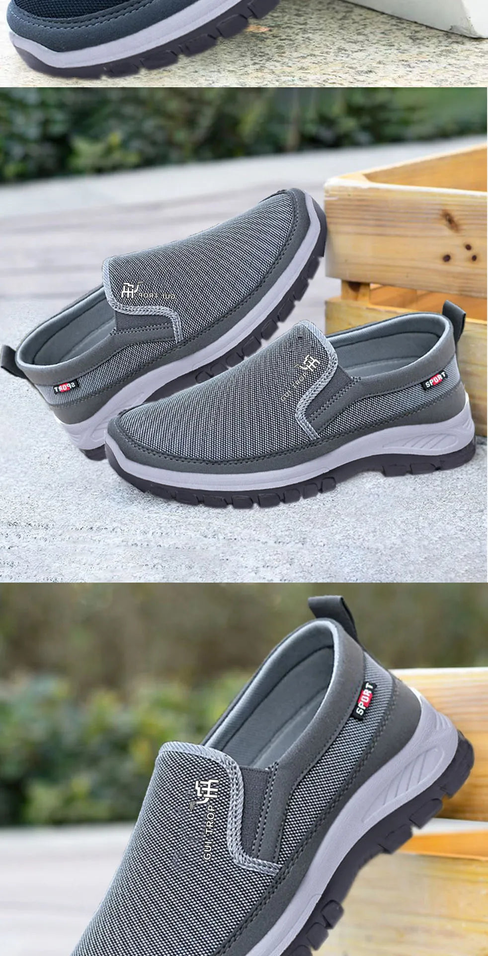 2026 Men Casual Shoes Breathable Soft Bottom Sneakers Men Non-Slip Walking Shoes Comfortable Slip-On Men Loafers Tenis Masculino Pi-Mart