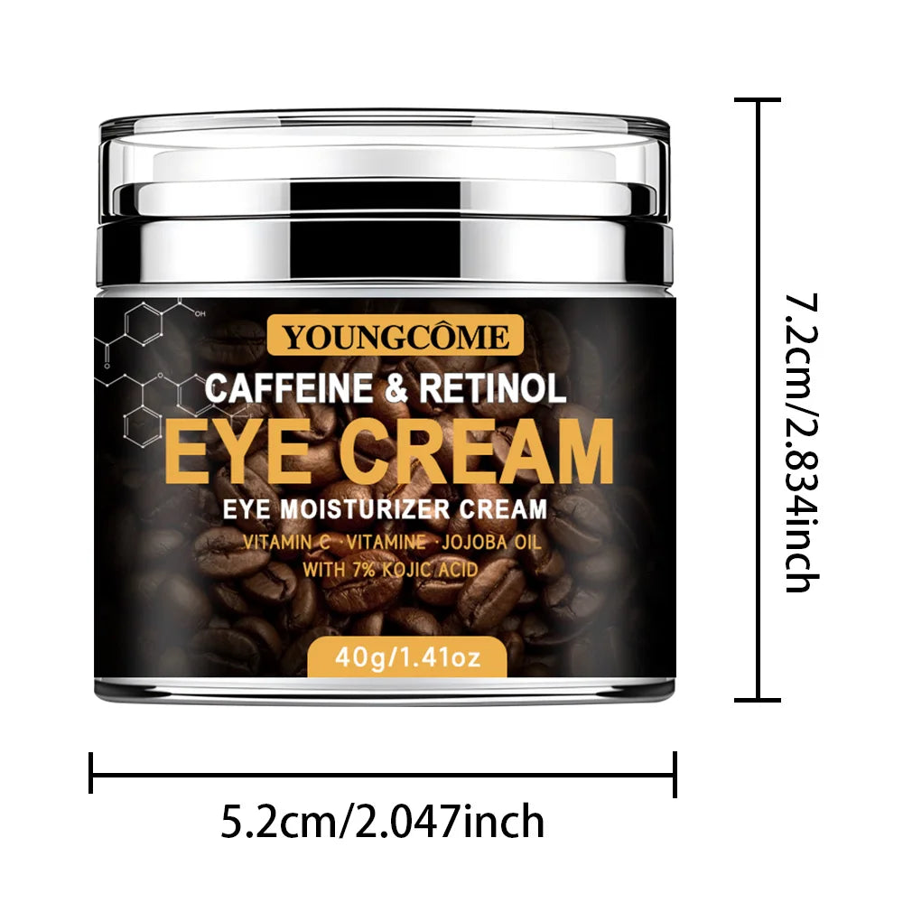 Caffeine Eye Cream Fade Dark Circles Eye Cream Firming Removal Puffiness Moisturizing Lightening  Anti-aging Eye Cream Pi-Mart