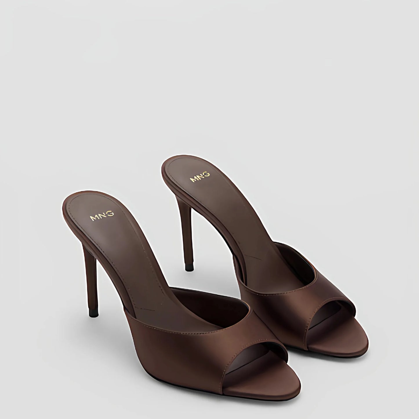2026 Summer New Women's High Thin Heels Pointed Toes Fashion Slippers Elegant Satin Shoes Sexy Peep Toe Stiletto Sandals Pumps LadyShow.Store