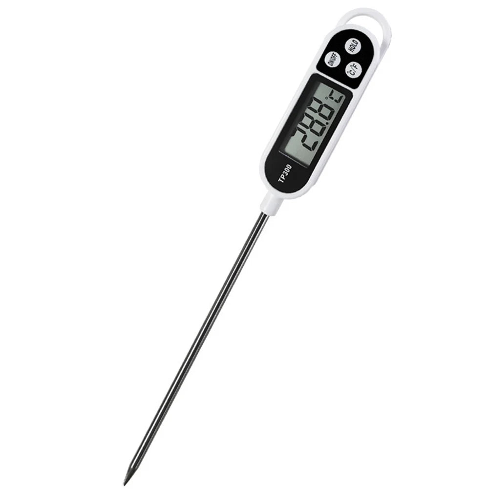TP300 Electronic Food Thermometer Instant Read Meat Thermometer LCD Display Digital Milk Thermometer for Meat /Cooking /BBQ/Milk LadyShow.Store