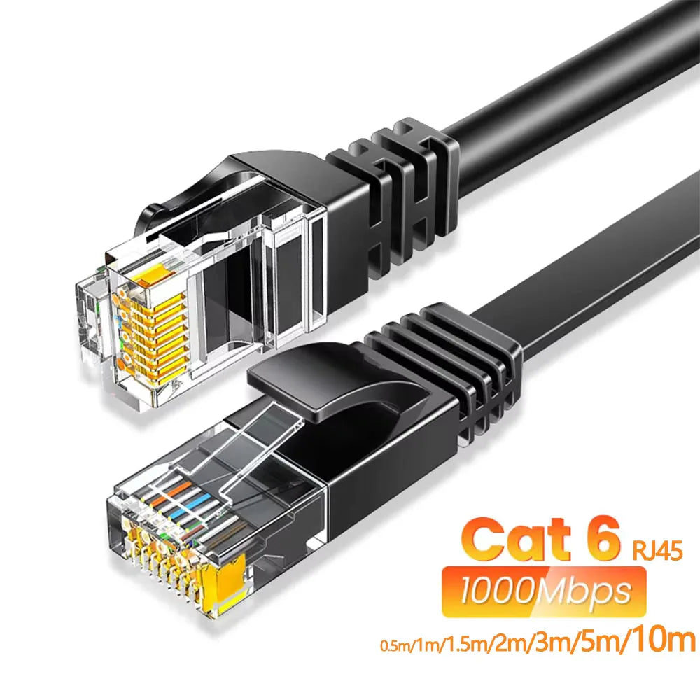 Ethernet Cable Cat6 Gigabit High Speed 1000Mbps Internet Cable RJ45 Shielded Network LAN Cord for Laptop Router PC PS5 4 3 Xbox Pi-Mart