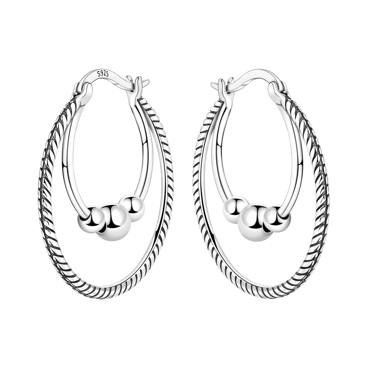 925 Sterling Silver Cute Lazy Cat Animal Pet Earrings Jewelry Hoop Earrings For Women Jewelry Birthday Party Fine Gifts Pi-Mart