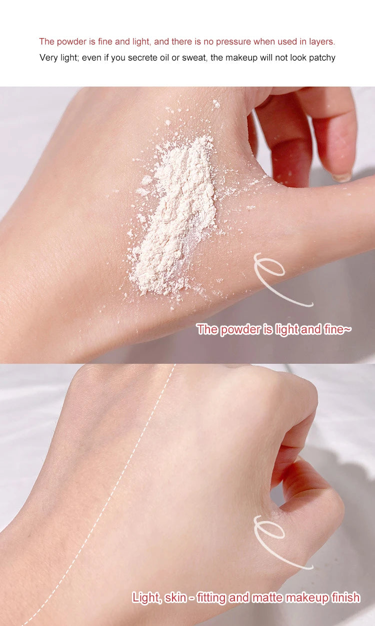Oil Control Loose Powder Can Reduce Pores and Fine Lines, With a Long-lasting Matte Effect and Natural Facial Makeup Powder Pi-Mart