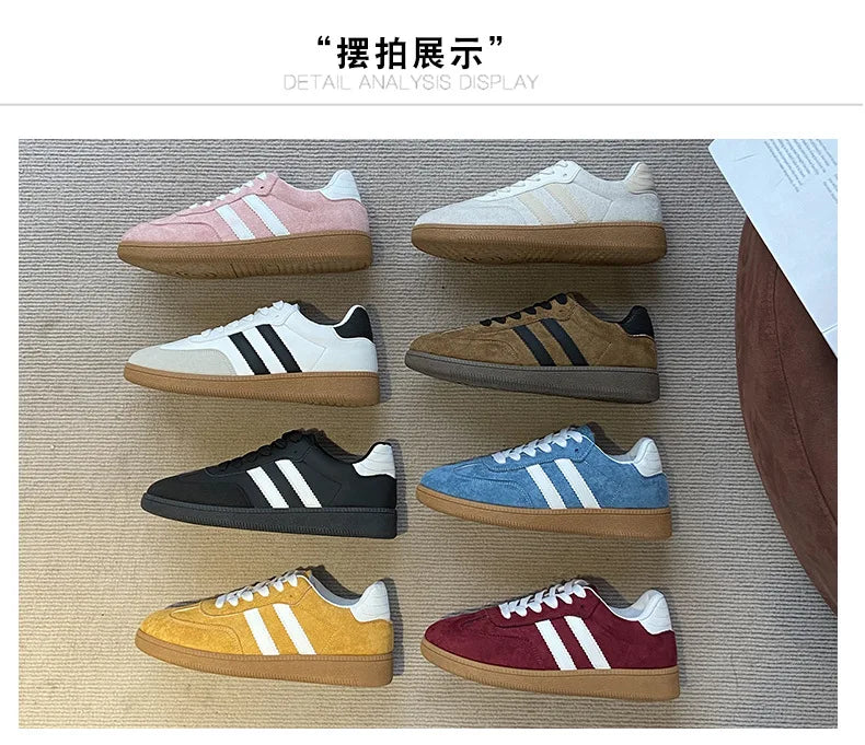 Autumn Women Casual Sports Shoes 2025 Comfortable Non Slip Outdoor Casual Shoes Soft Sole Retro Female Sneakers Zapatos Mujer Pi-Mart