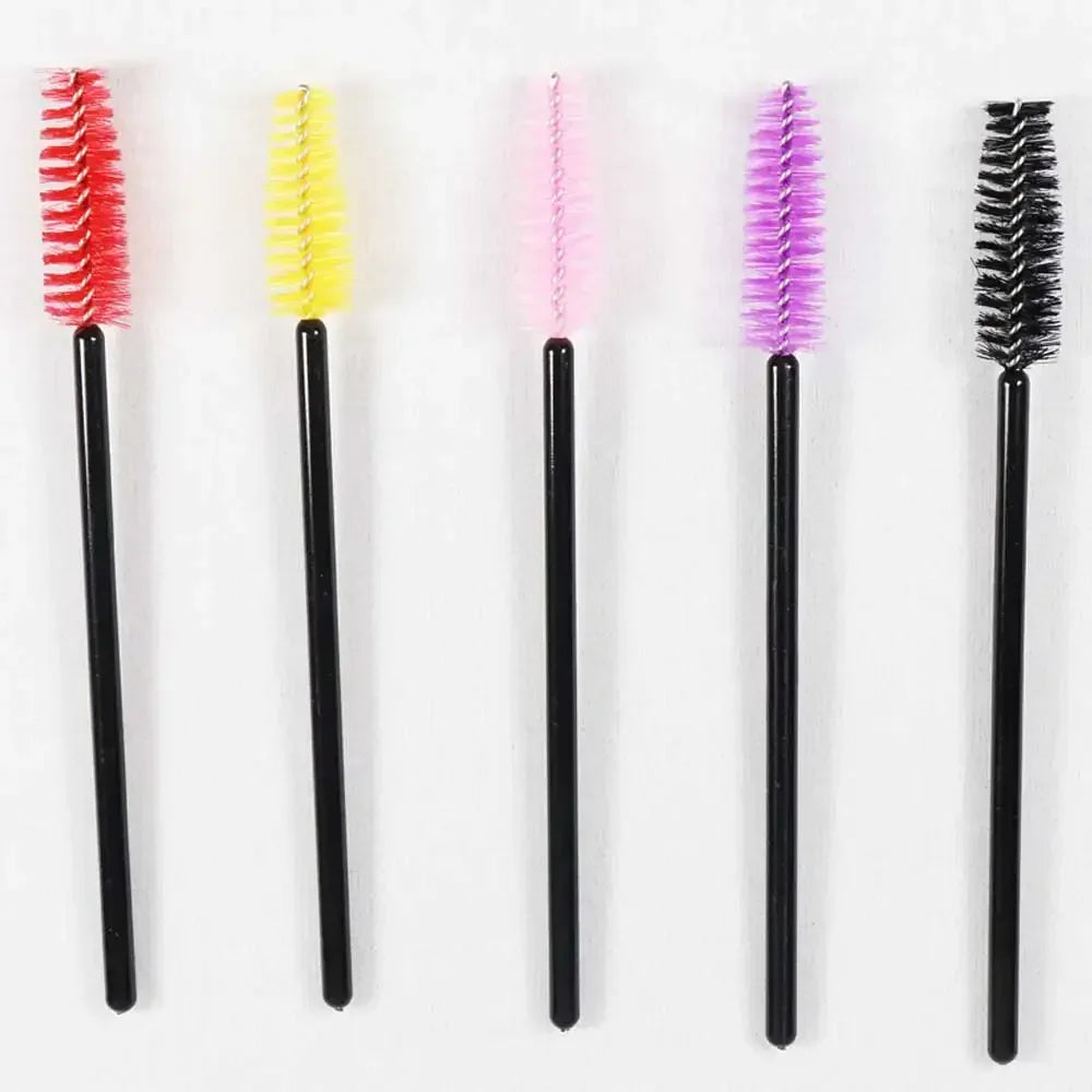 Disposable Crystal Eyelashes Brush Comb 50Pcs Eye Lashes Extension Mascara Wands Makeup Professional Makeup Beauty Tool LadyShow.Store
