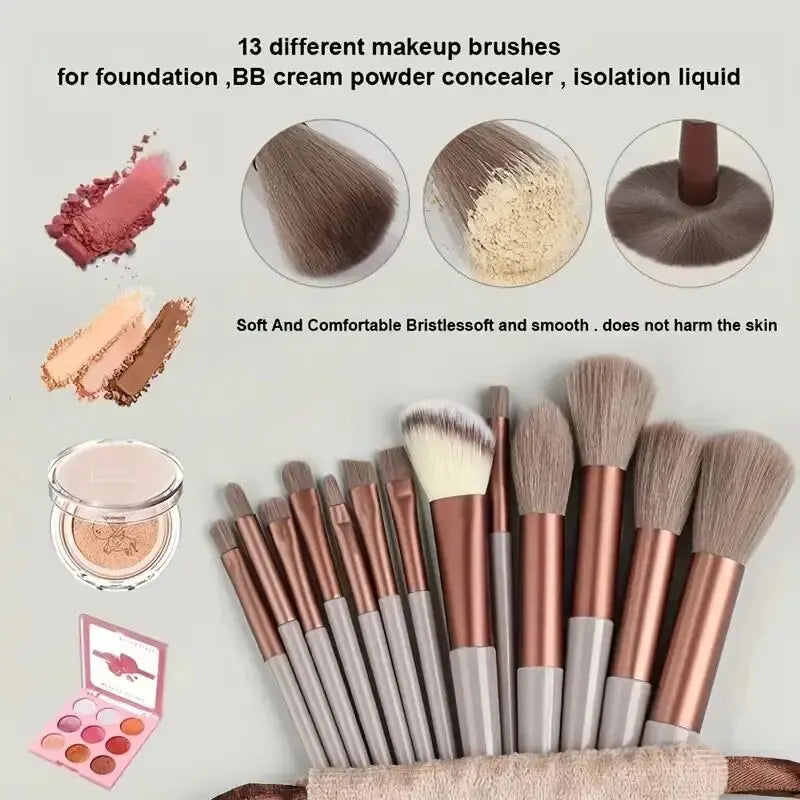 Makeup Brush Set Soft Fluffy Professiona Cosmetic Foundation Powder Eyeshadow Kabuki Blending Make Up Brush Beauty Tool Makeup Tri Light Beauty