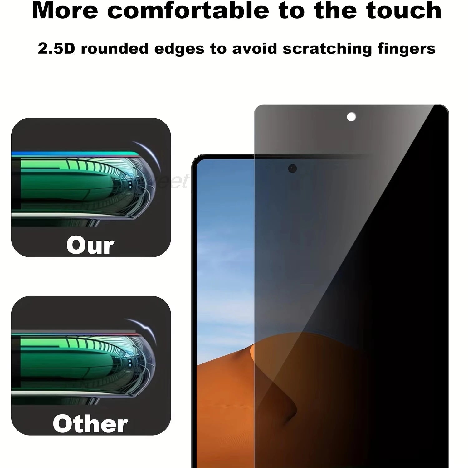 1PCS Anti-Spy Screen Protector For iPhone 17 Pro Max 16 15 14 13 12 11 X XS XR XsMax Air 6 7 8 Se Plus Privacy Pi-Mart