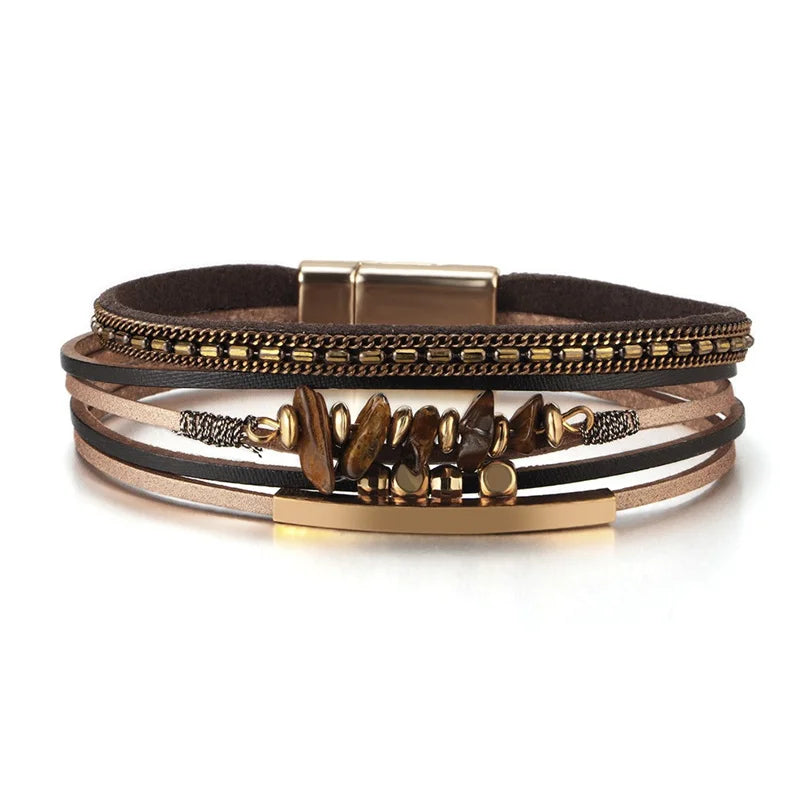Bohemian Cowboy Chic Cross Bracelet Western Jewelry For Women Christian Bracelets Religious Bracelets Pi-Mart