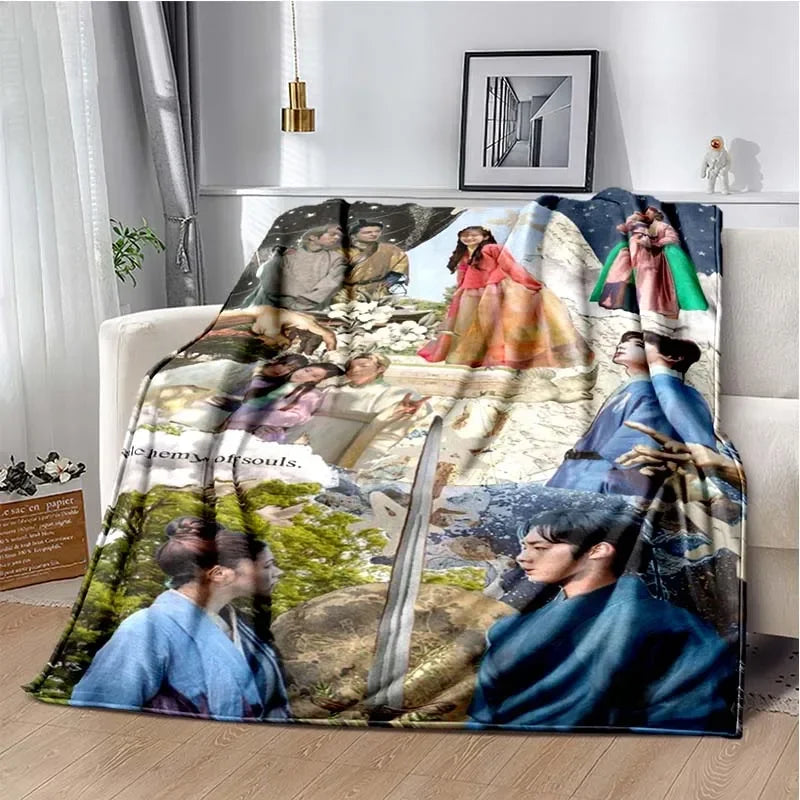 3D Kdrama Alchemy of Souls: Light and Shadow TV HD Blanket Soft Warm Flannel Throw Blanket for Bed Bedroom Sofa Picnic Blanket Pi-Mart