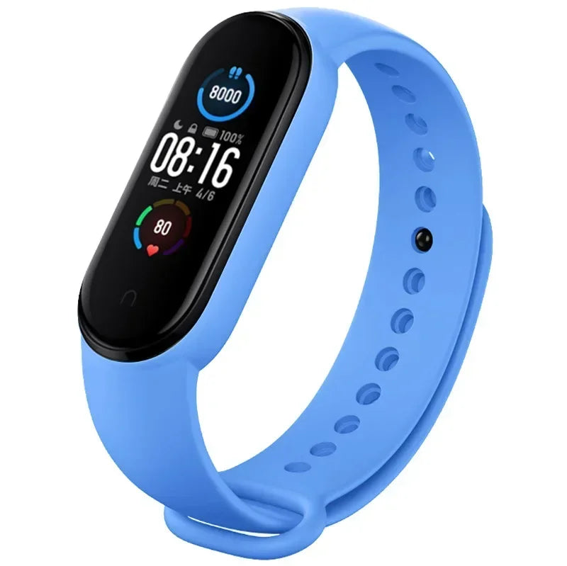 Watch Strap For Xiaomi Mi Band 7 6 5 4 3 Wristband Silicone Bracelet Wrist Straps MiBand 3/4 band5 band6 Smartwatch Accessories LadyShow.Store