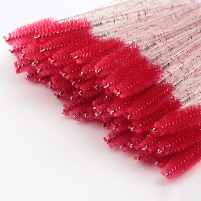 5/50Pcs Black Lashes Brush Cosmetics False Eyelashes Supplies Reusable Makeup Brushes Eyebrow Brush Mascara Wands Make Up Tools Pi-Mart