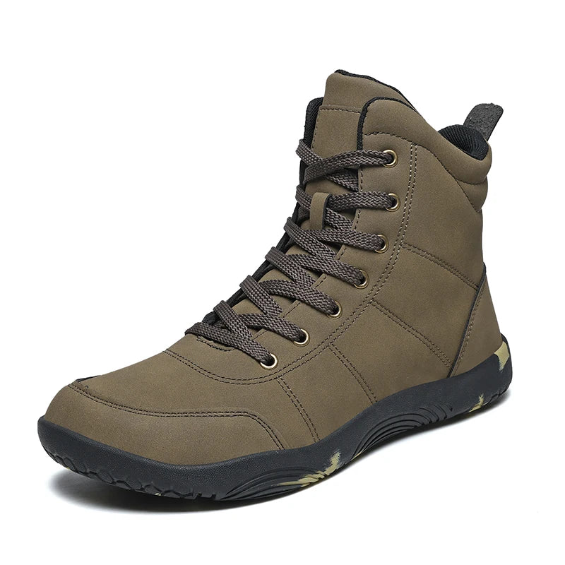 2026 New Unisex Sports Shoes Lightweight And Non Slip Walking Shoes Comfortable High Top Solid Color High-Quality Hiking Shoes Pi-Mart