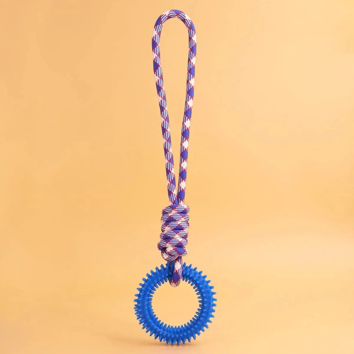 Dog Toys Chew Resistant Nylon Rope Toys Pet Colorful Woven Knot Rubber Toys Dog Self Fun Outdoor Swimming Toys Pet Supplies Pi-Mart