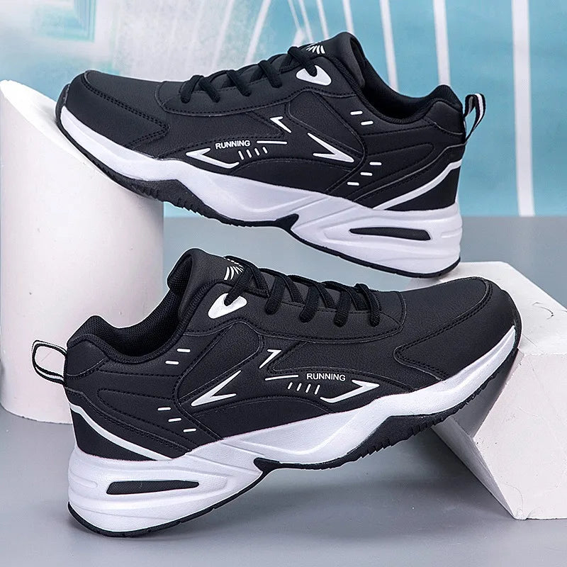 Autumn New Men Microfber Running Shoes Luxury Brand Men Shoes School Student Air-cushion Sneakers Fashion Man Casual Shoes 35-48 Pi-Mart