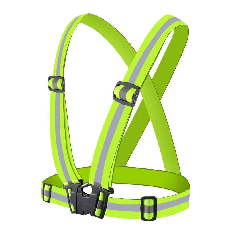 Outdoor Adjustable Safety Vests Night Walking Highlight Reflective Vest Lightweight Biking Safety Straps Running Jackets Pi-Mart