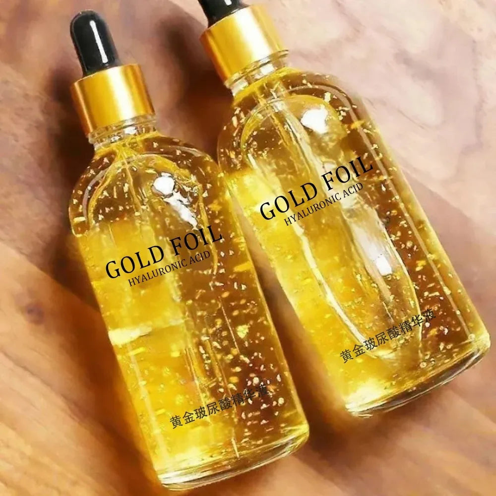 24K Gold Hyaluronic Acid Serum for Face Anti-wrinkle Anti-aging Brightening Moisturizing skincare Facial Serum Essence Face Care Pi-Mart