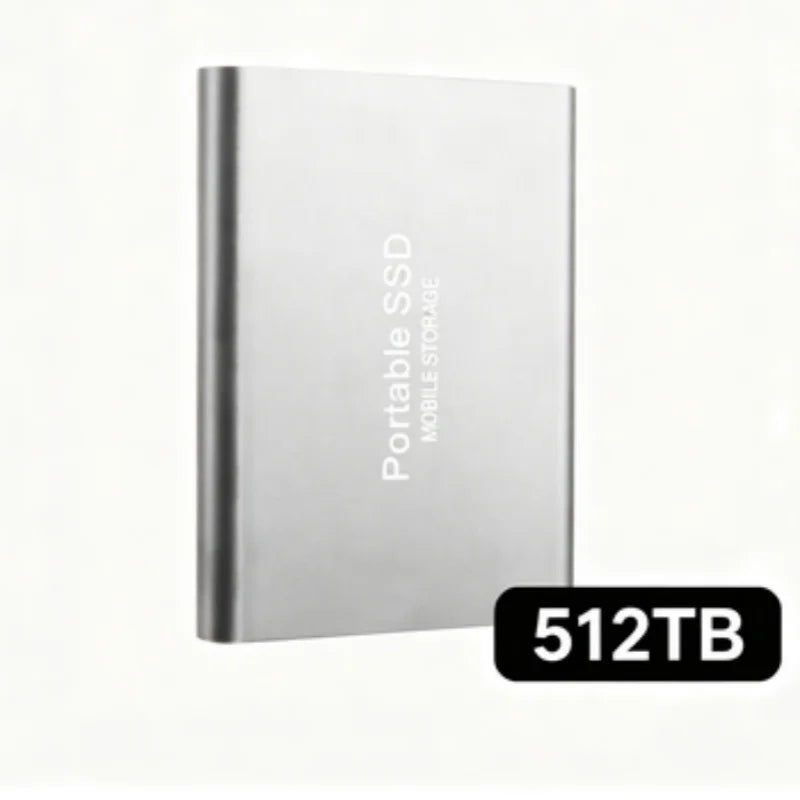 Portable External SSD, 1TB-16TB Large Capacity USB3.1 High Speed Solid State Drive, Lightweight Storage for Laptop, Desktop, Mac Pi-Mart